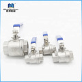 Normal Open SS304 Screw End CF8 PN63 2PC Light Duty Ball Valve